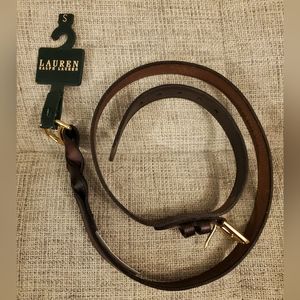 Ralph Lauren Brown Leather Belt NWT